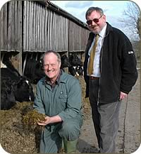 Michael Harper, left, and specialist seedsman David Baldwin