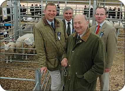 NSA chief executive John Thorley, front, who officially opened North Sheep